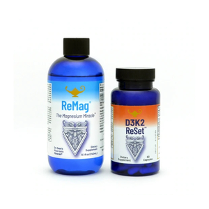 Vitamin D3K2 ReSet + ReMag Liquid Magnesium Supplement Bundle